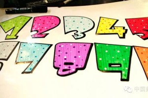 手绘POP实操系列:数字的写法