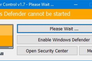 一键关闭Windows Defender Antivirus Service