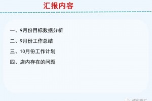 超市店长月度工作总结及工作计划模板